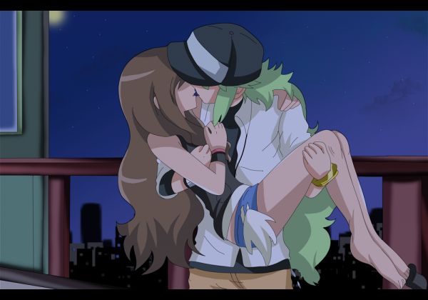 pokemon n and white kiss