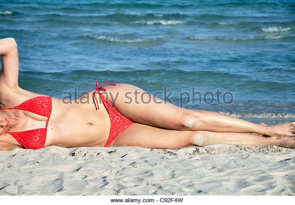 spain beaches sunbathers
