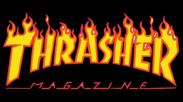 magazine thrasher flame logo