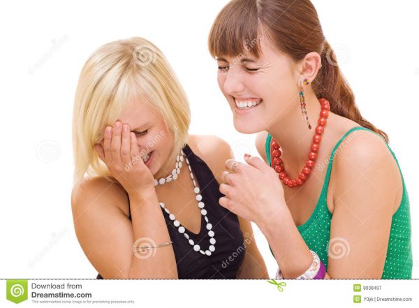 girl friends laughing
