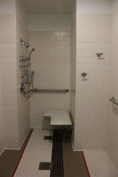 open shower room