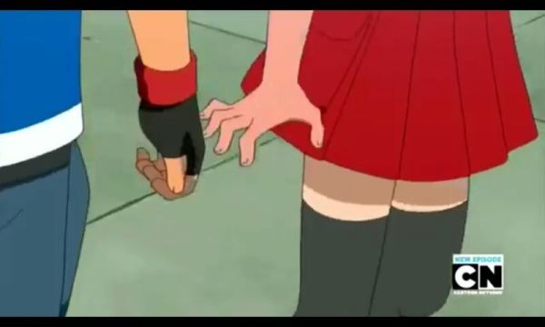 pokemon ash and serena holding hands