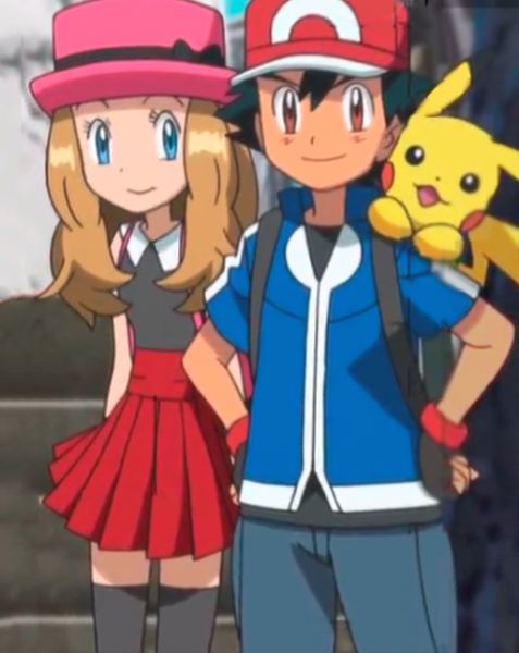 pokemon chibi ash and serena