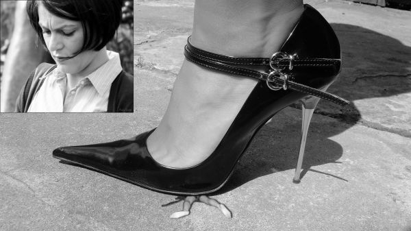 chastity high heels