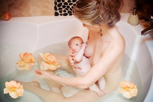 sexy breastfeeding