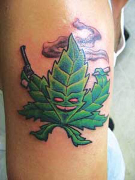 cool marijuana tattoos