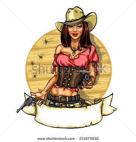 cartoon cowboys and cowgirls