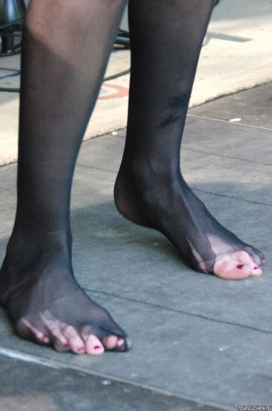 pantyhose feet shoe store