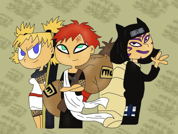 temari kankuro and gaara are related