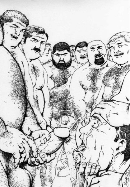 brute hairy gay cartoon art