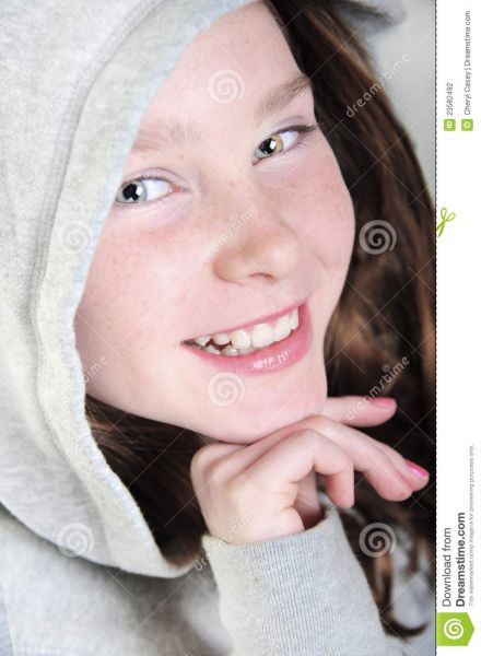 girl only wearing zipped hoodie