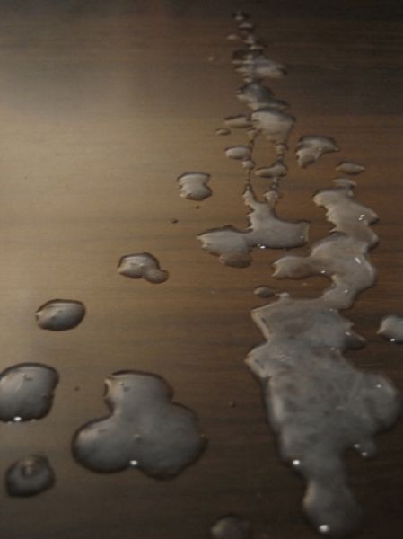 huge cum puddle on table