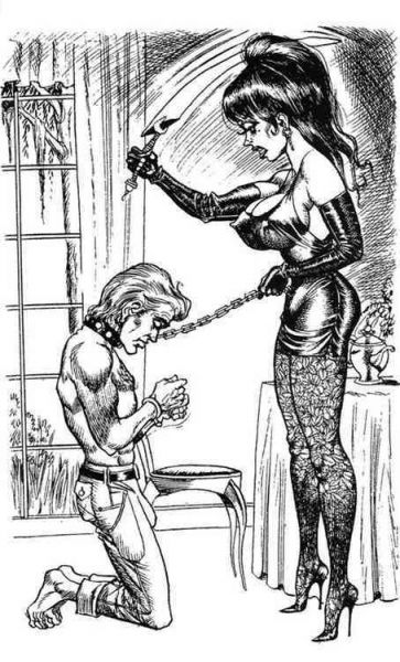 mature mistress slave with erection