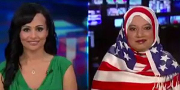 with and without hijab