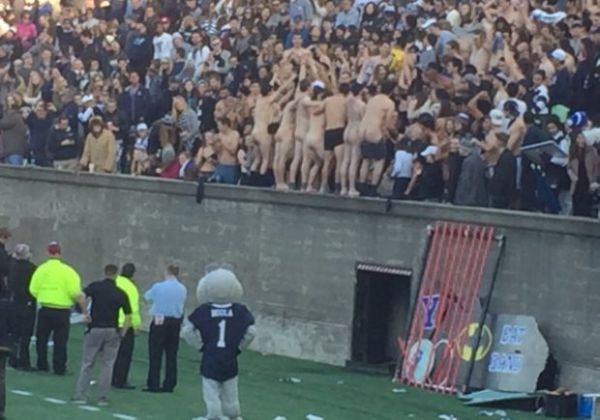 topless at football game