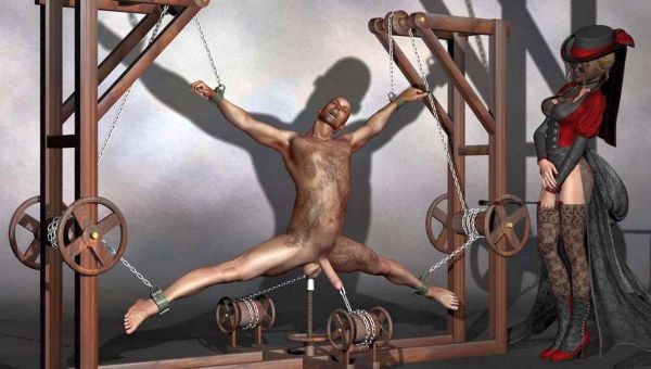 male bondage torture rack