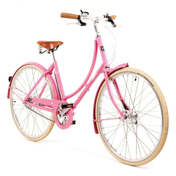 vintage pink bike photography