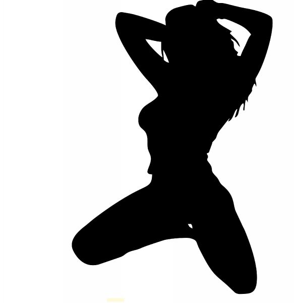 lady silhouette clip art