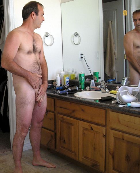 spying on my dad naked