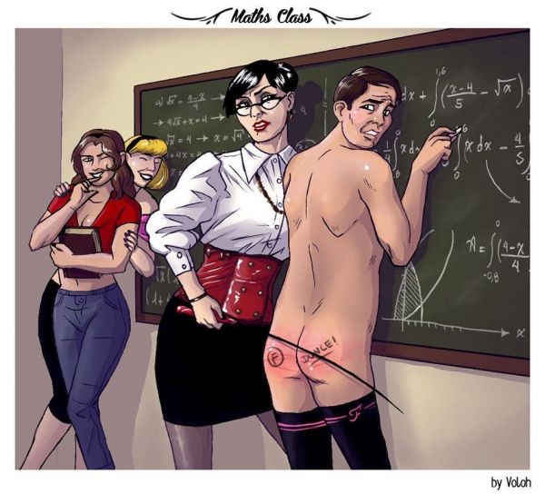 teacher spanking girl drawings