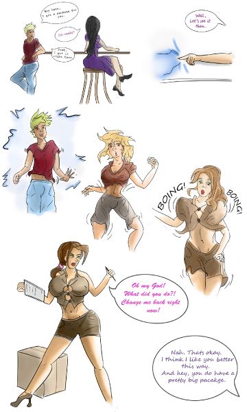 gender swap transformation comic