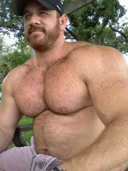 beefy muscle daddy in uniform