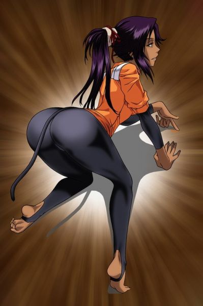 bleach yoruichi porn swim suit