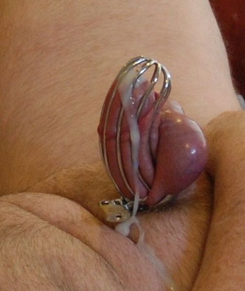 spiked male chastity device