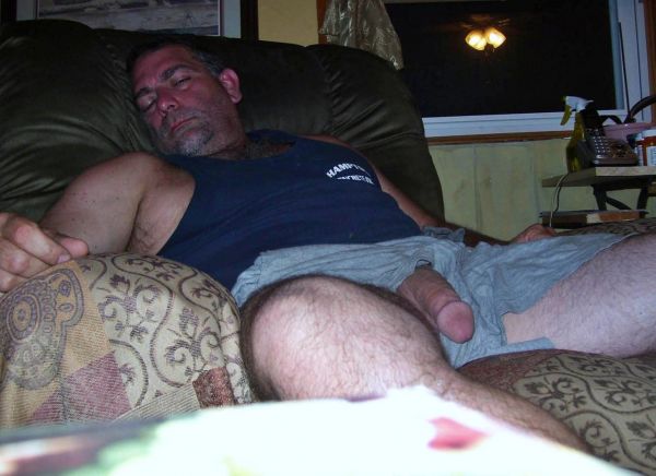 men sleeping nude