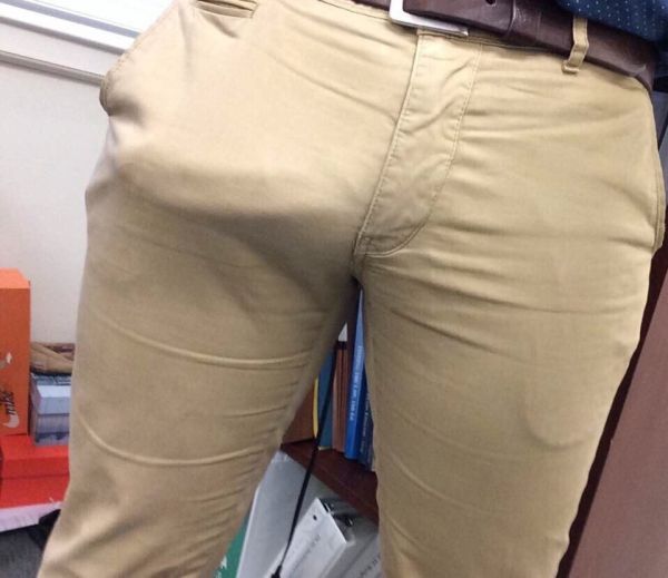 dick bulge in dress pants