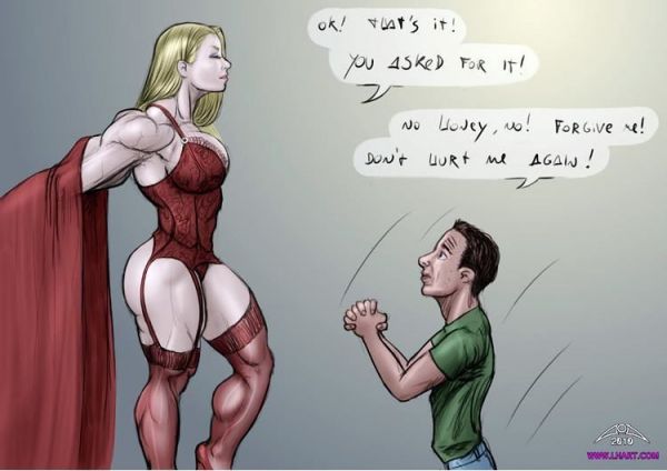 muscle girl comics