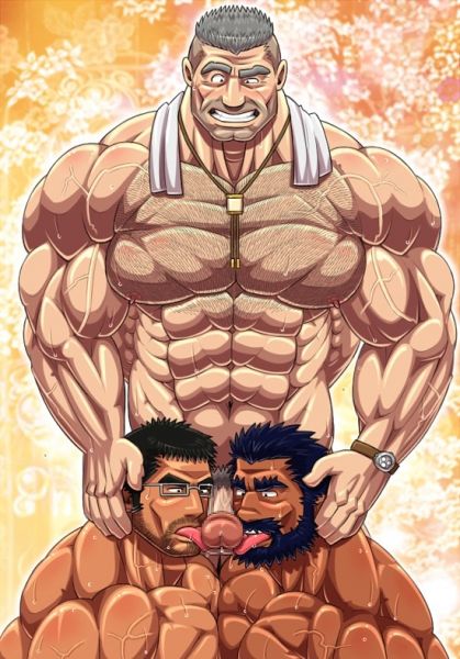 gay muscle toons