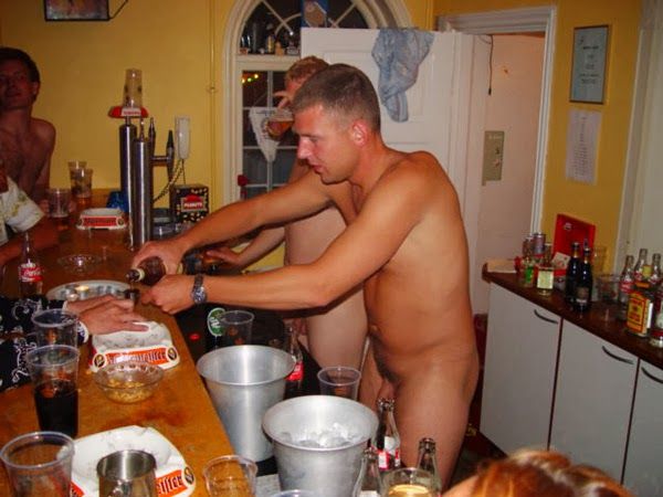 nude male bartenders