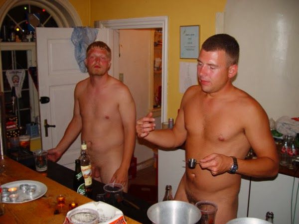 nude male waiter