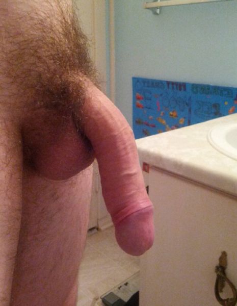 large cock at urinal