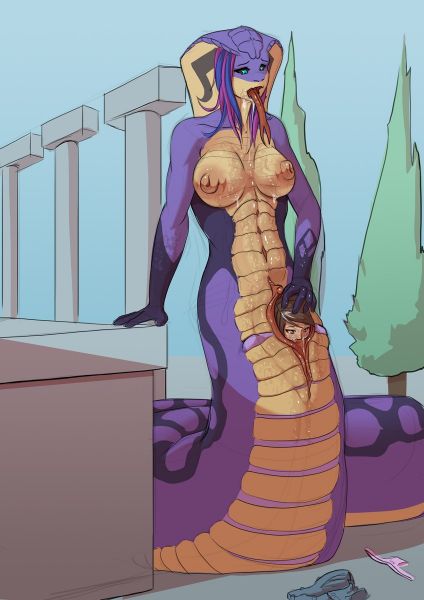 overly friendly naga snake girl