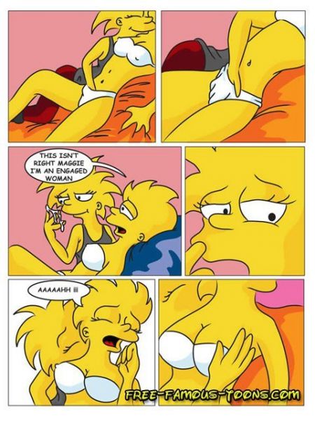simpsons lesbian marge and lisa sex comic