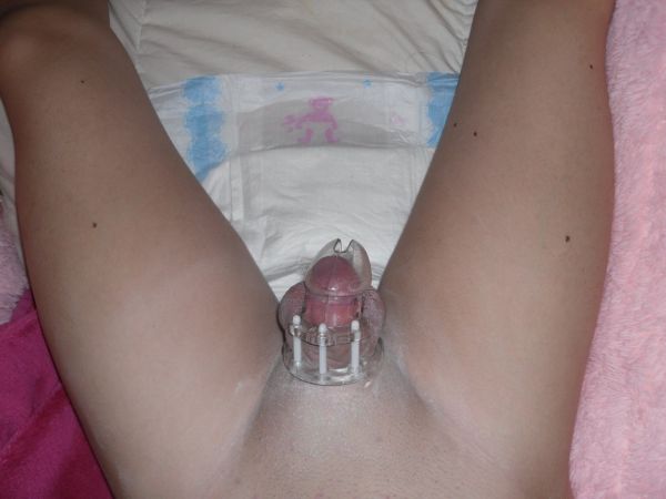 male chastity diaper punishment