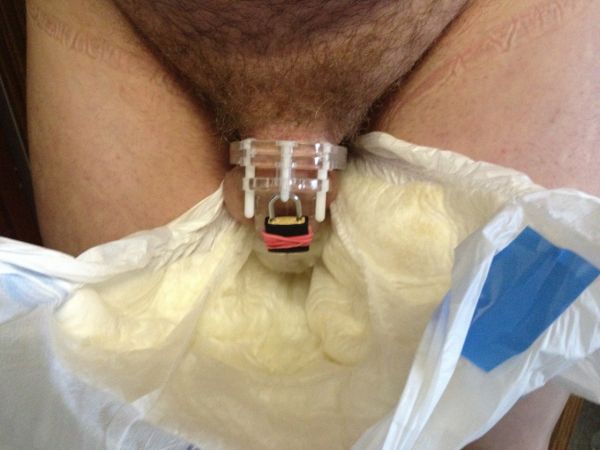 male catheter with diaper