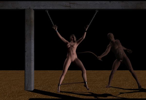 women stripped and whipped