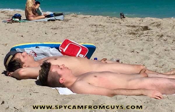 couple with erection nude beach