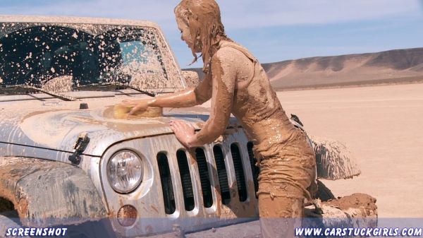 naked girls playing in mud