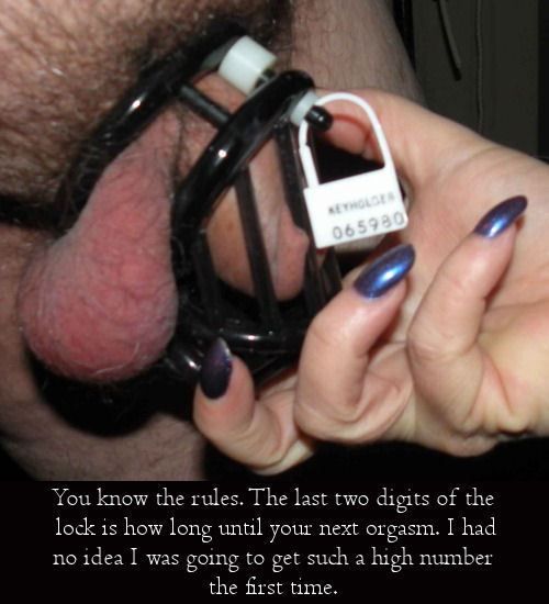 sissy chastity captions