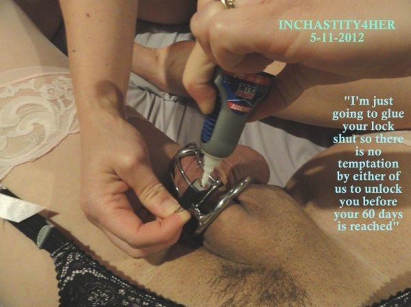 permanent chastity captions