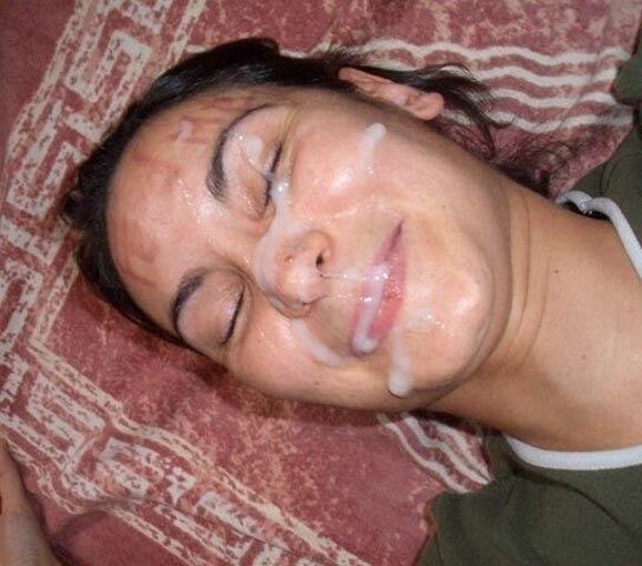thick cum covered face