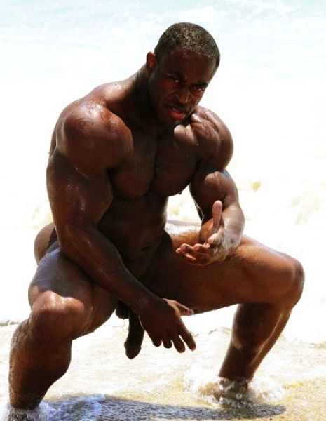 tough black muscle prisoner