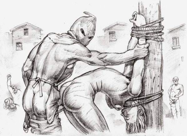 female torture drawings