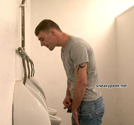 guys peeing in urinal gif