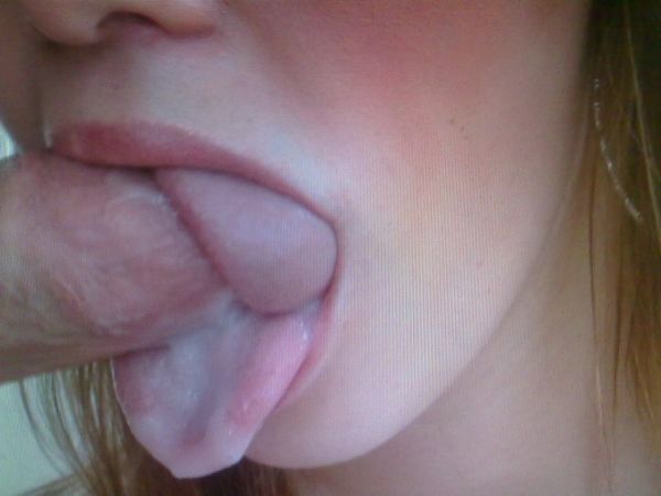 semen on tongue