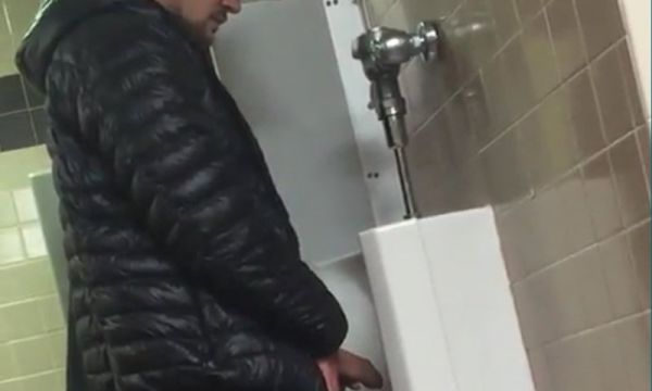 public huge cock at urinal
